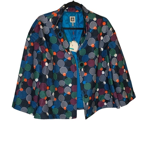 Anne Klein Colorful Polka Dot Jacket-NWT - Picture 4 of 7